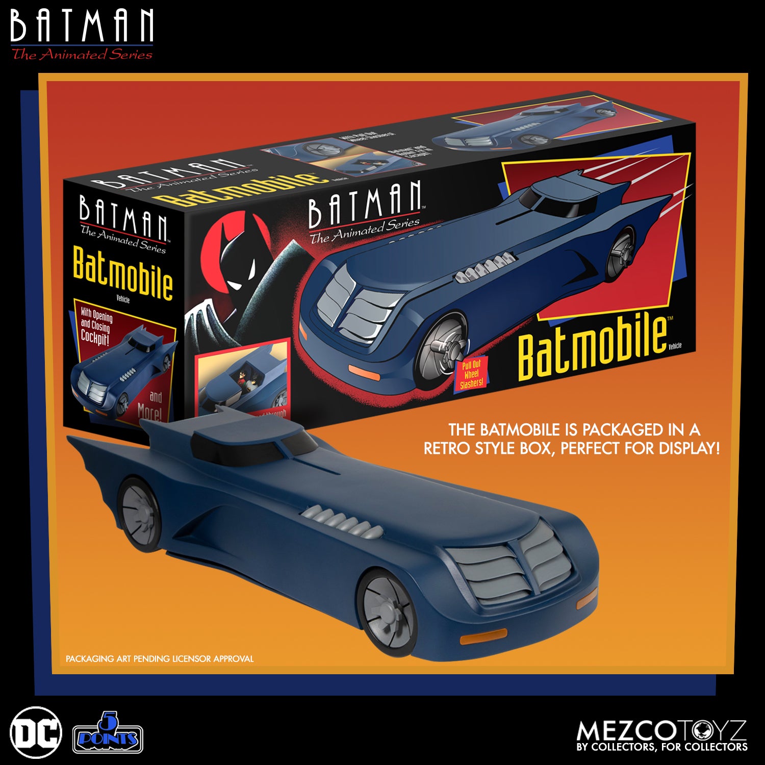 Mezco Batman: The Animated Series Batmobile