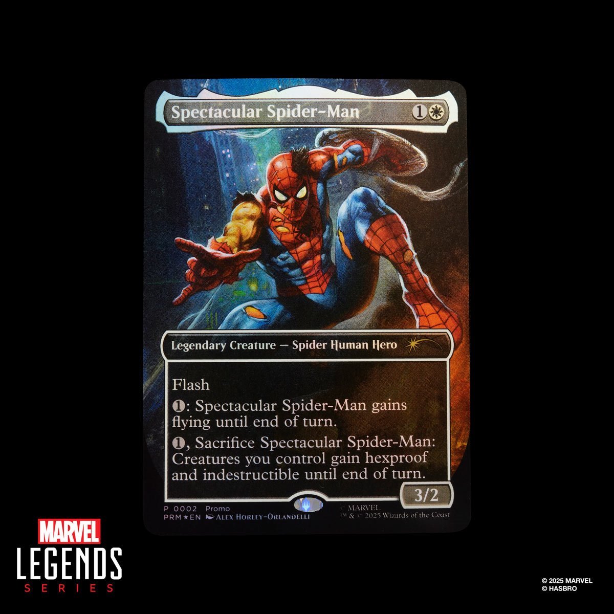 Spider-Man Marvel Legends Magic: The Gathering Battle-Damaged Spider-Man 6-Inch Action Figure and Card