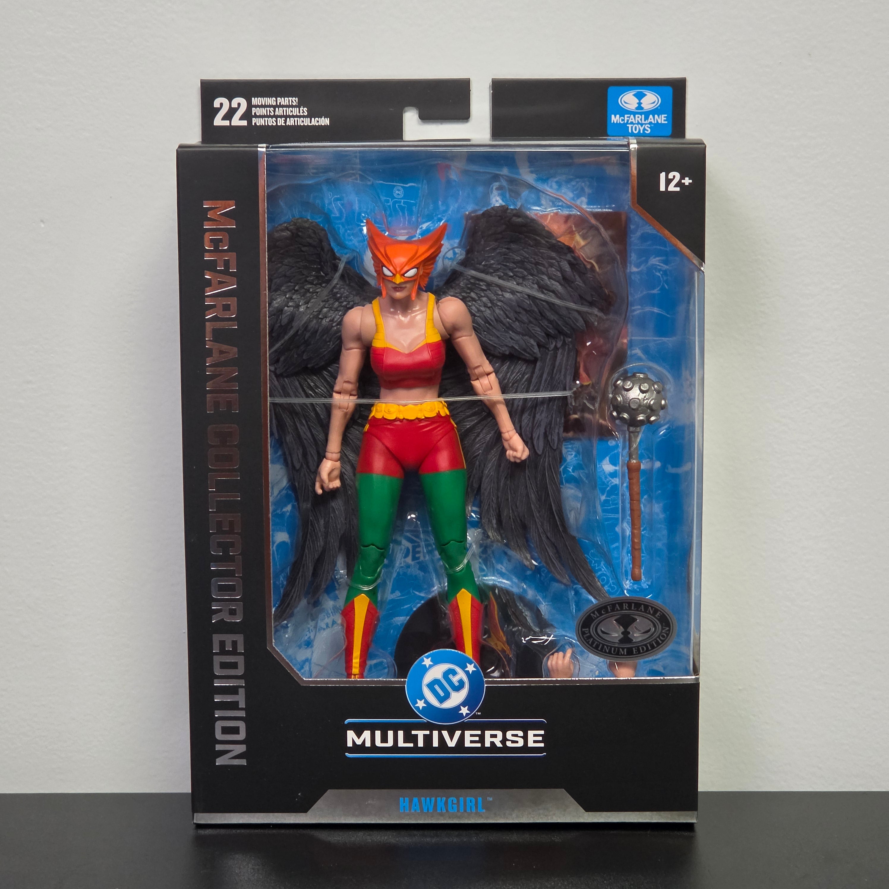 McFarlane Collector Edition Wave 15 Hawkgirl Kendra Saunders #63 (Platinum Edition Chase) 7-Inch Scale Action Figure