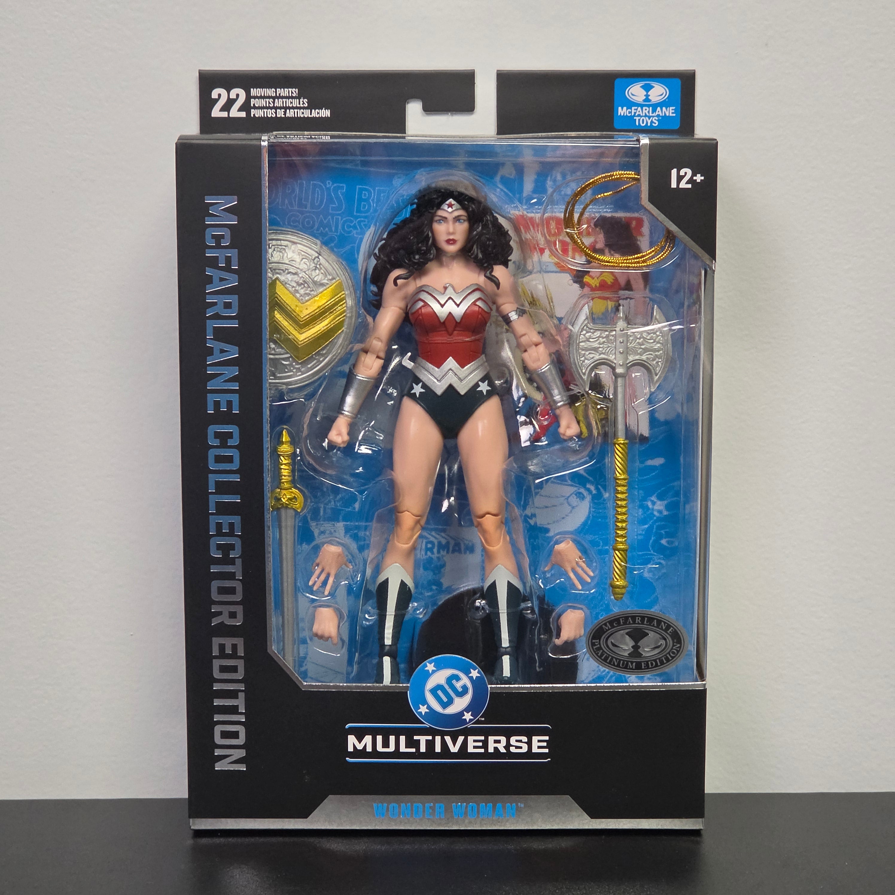 McFarlane Collector Edition Wave 15 Wonder Woman 1980s #61 (Platinum Edition Chase) 7-Inch Scale Action Figure