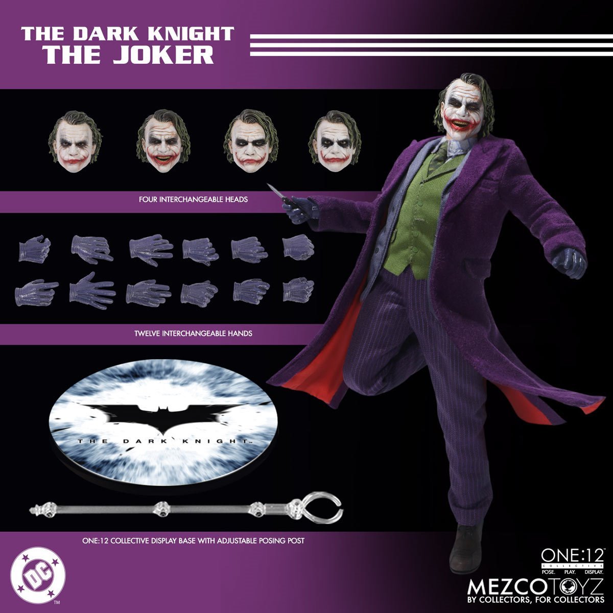 Mezco The Dark Knight Joker One:12 Collective Action Figure