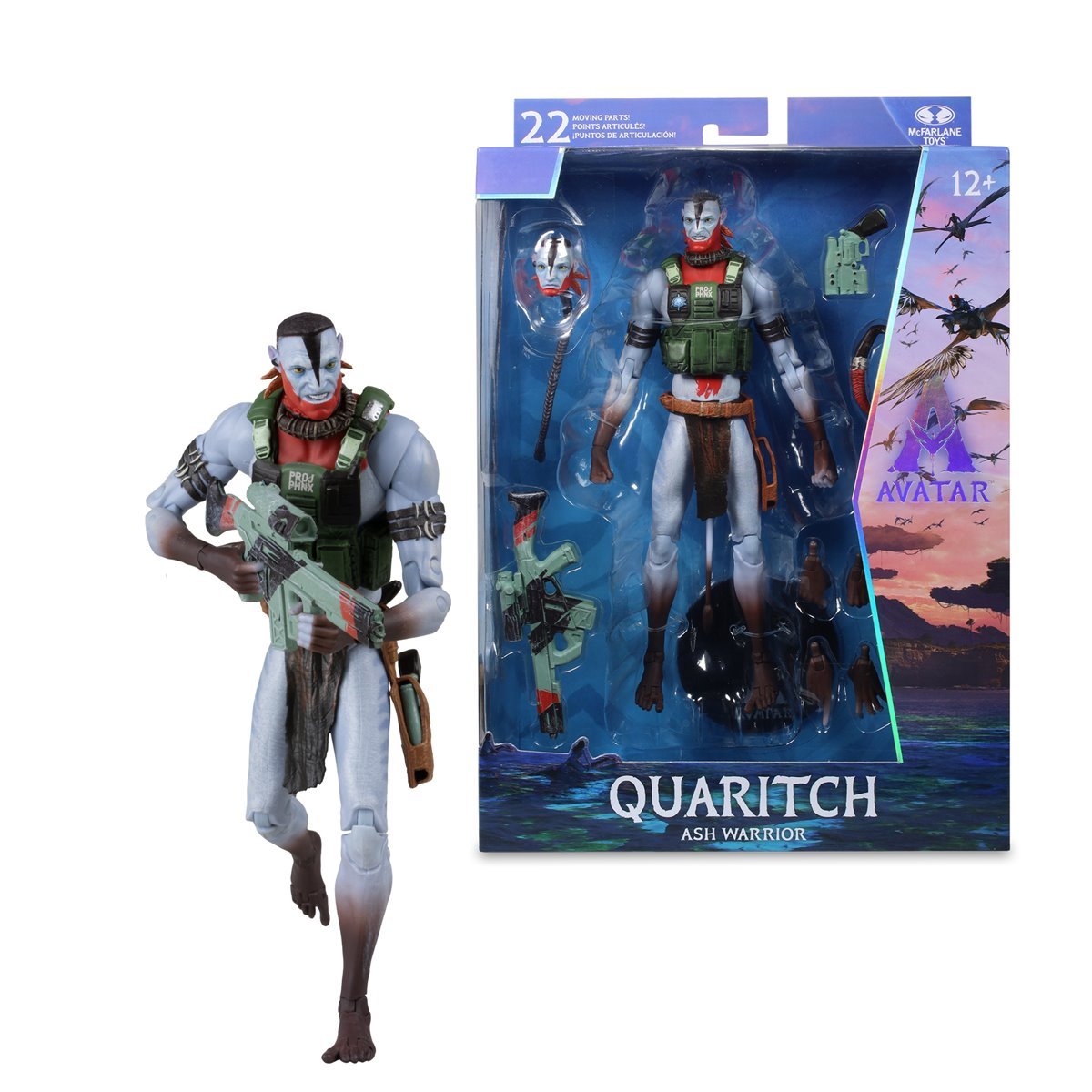 Avatar: Fire and Ash Quaritch Ash Warrior, McFarlane Collector Edition 7-Inch Scale Action Figure