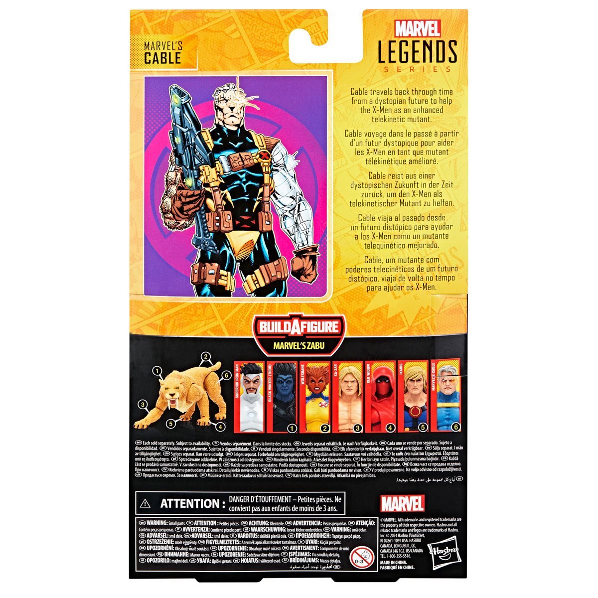 Marvel Legends Zabu Series Cable 6-Inch Action Figure (Re-Release)