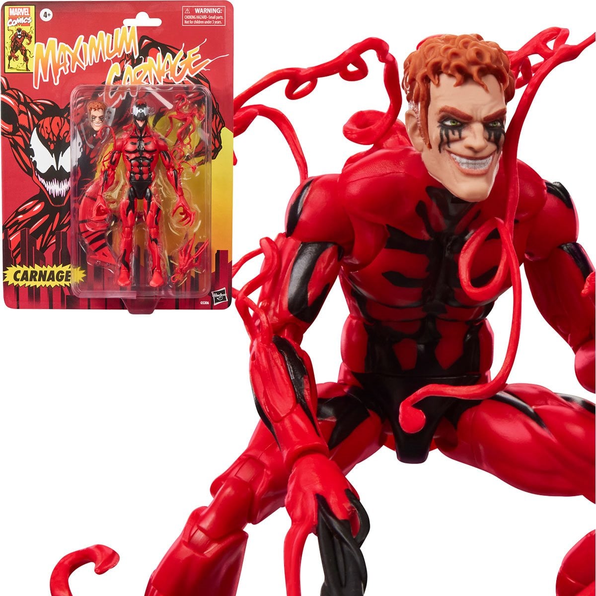 Marvel Legends Maximum Carnage Carnage Retro Cardback 6-Inch Action Figure