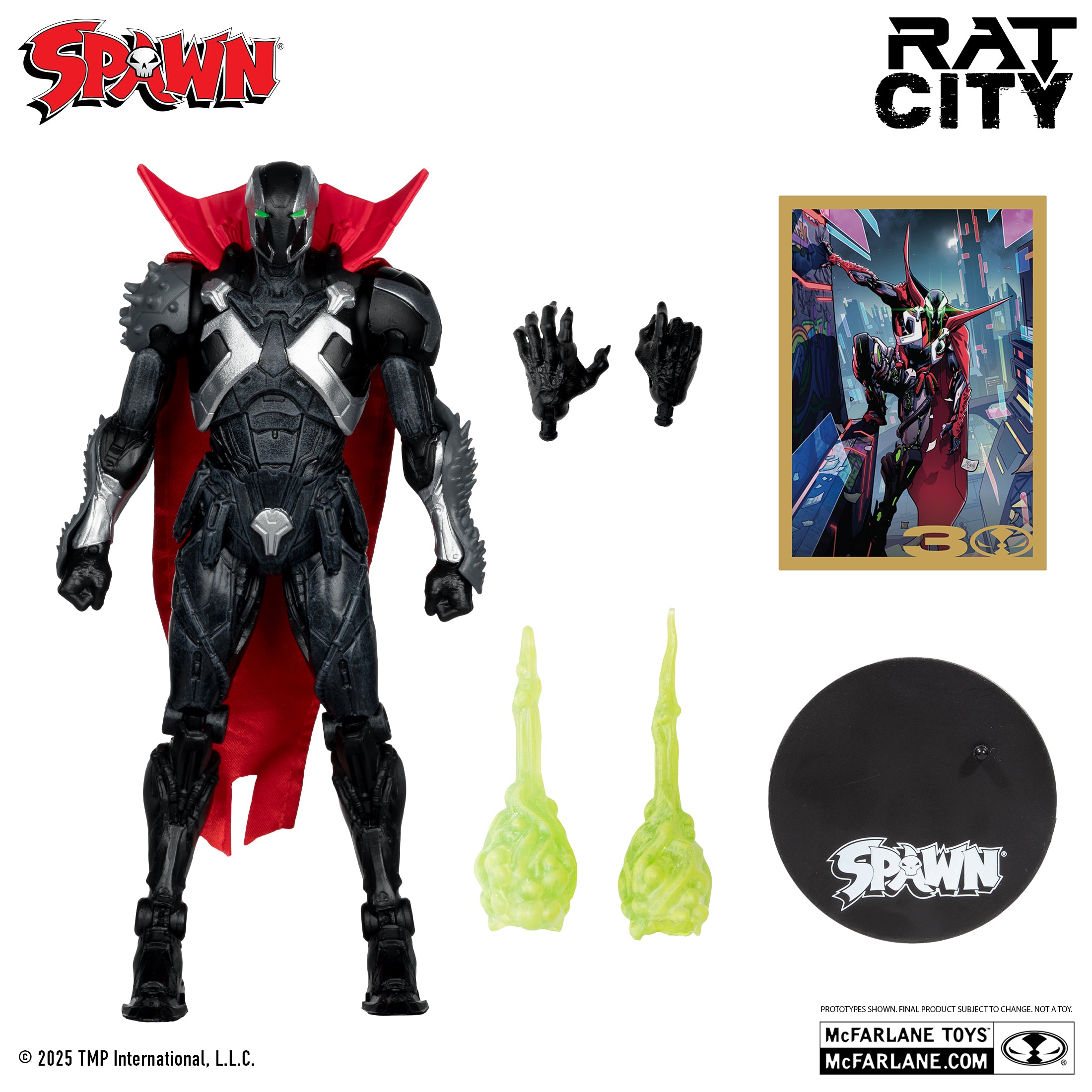 McFarlane Toys Spawn The Deviant Spawn Chase (Rat City) (Red Platinum ...