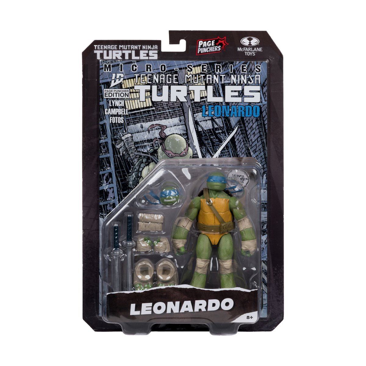 McFarlane Teenage Mutant Ninja Turtles Leonardo, Page Punchers Edition