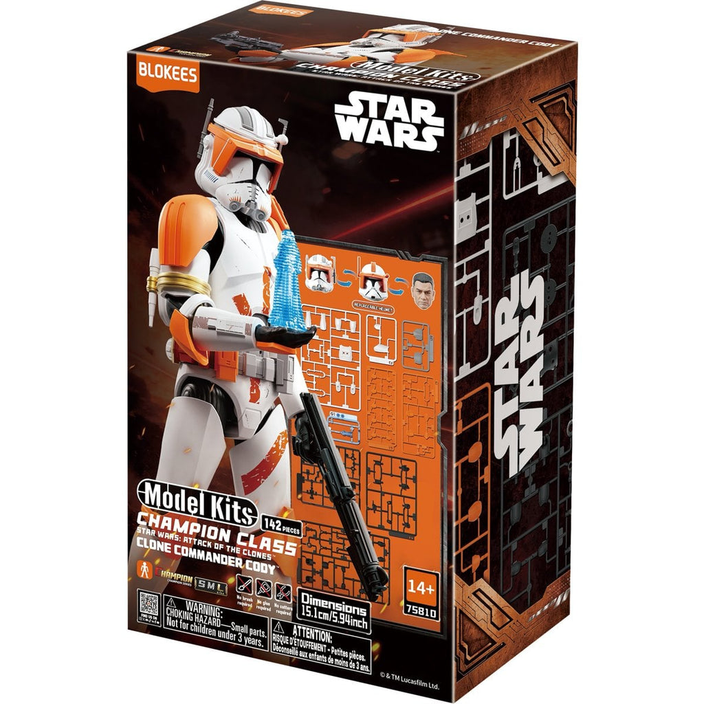 Blokees Star Wars: Attack of the Clones Clone Commander Cody Champion Class Model Kit