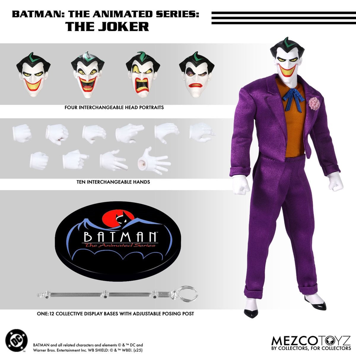 Mezco Batman: The Animated Series The Joker One:12 Collective Action Figure