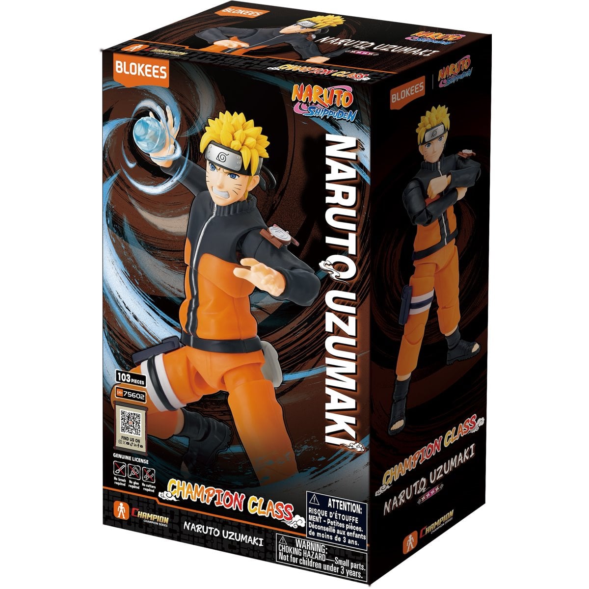 Blokees Naruto Shippuden Naruto Uzumaki Champion Class Model Kit