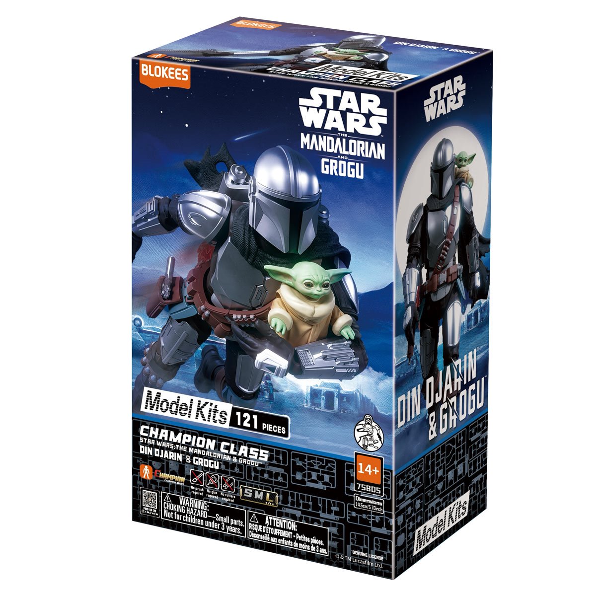 Blokees Star Wars: The Mandalorian & Grogu Din Djarin & Grogu Classic Class 05 Model Kit