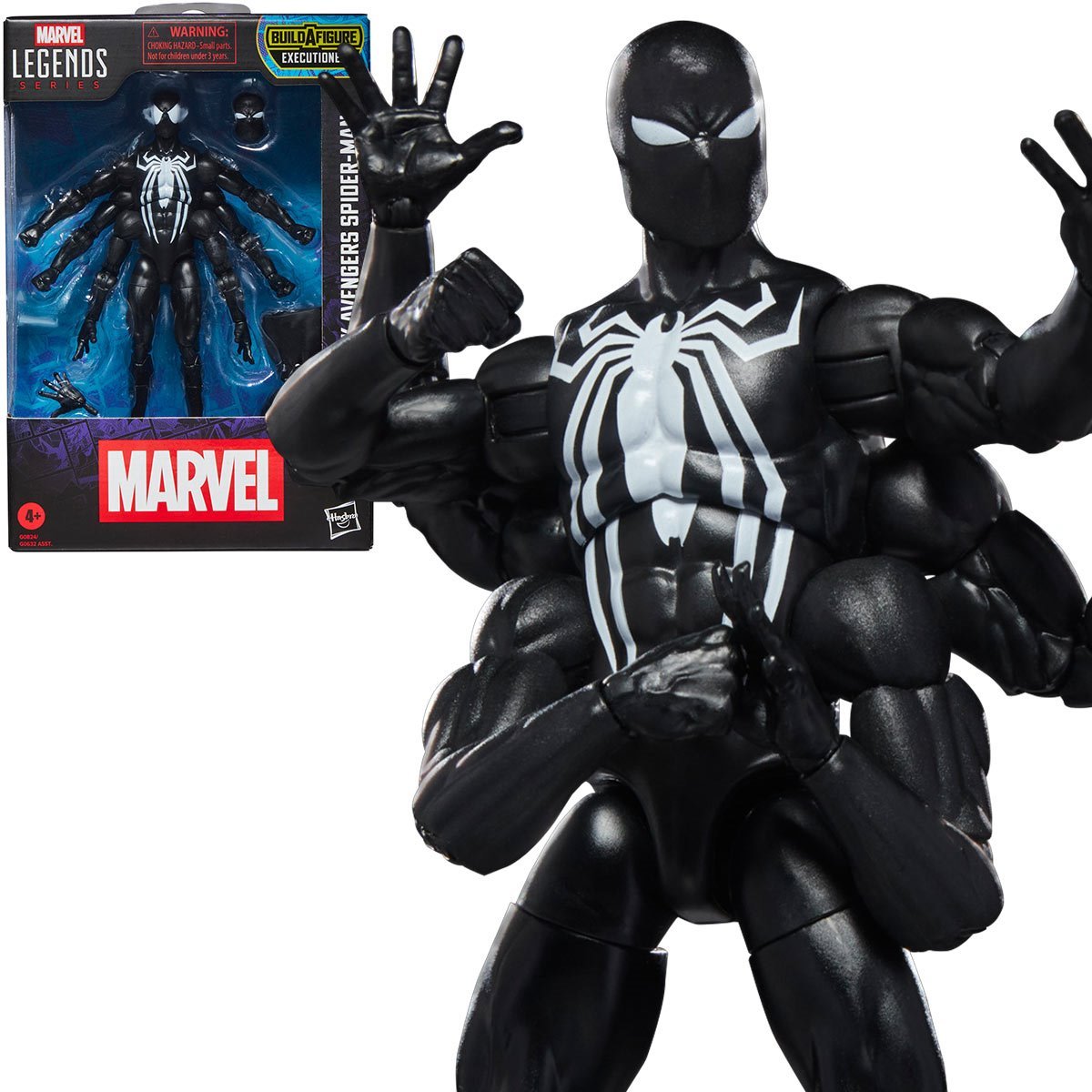 Marvel Legends Series Dark Avengers Spider-Man 6-Inch Action Figure (Executioner Build-A-Figure)