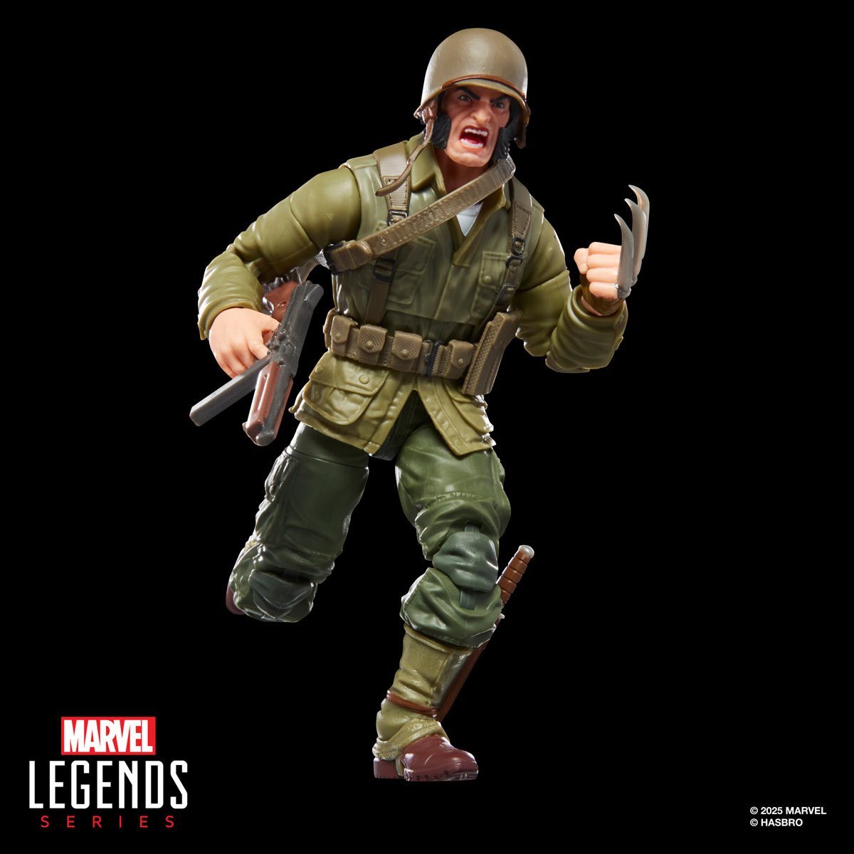 Marvel Legends Series Wolverine (WWII Logan) X-Men Comics 6-Inch Action Figure (Executioner Build-A-Figure)