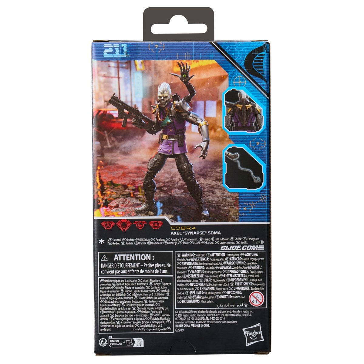 G.I. Joe Classified Series 211 Axel Synapse Soma 6-Inch Action Figure
