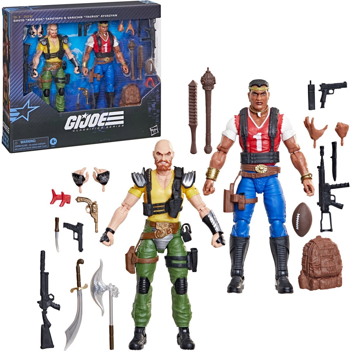 G.I. Joe Classified Series David Red Dog Taputapu & Varujan Taurus Ayvazyan 6-Inch Action Figures