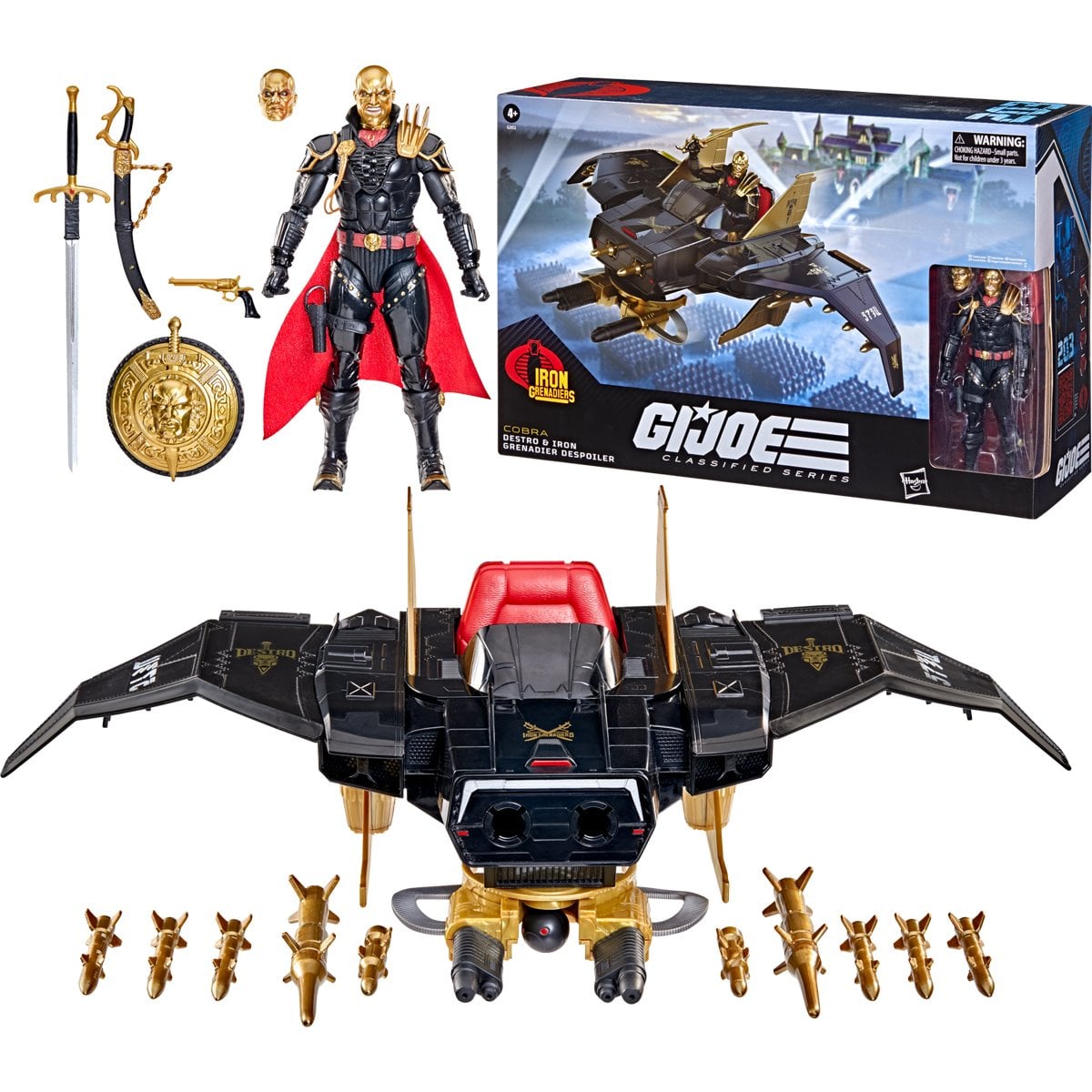 G.I. Joe Classified Series Destro & Iron Grenadier Despoiler 6-Inch Action Figure and Vehicle Set