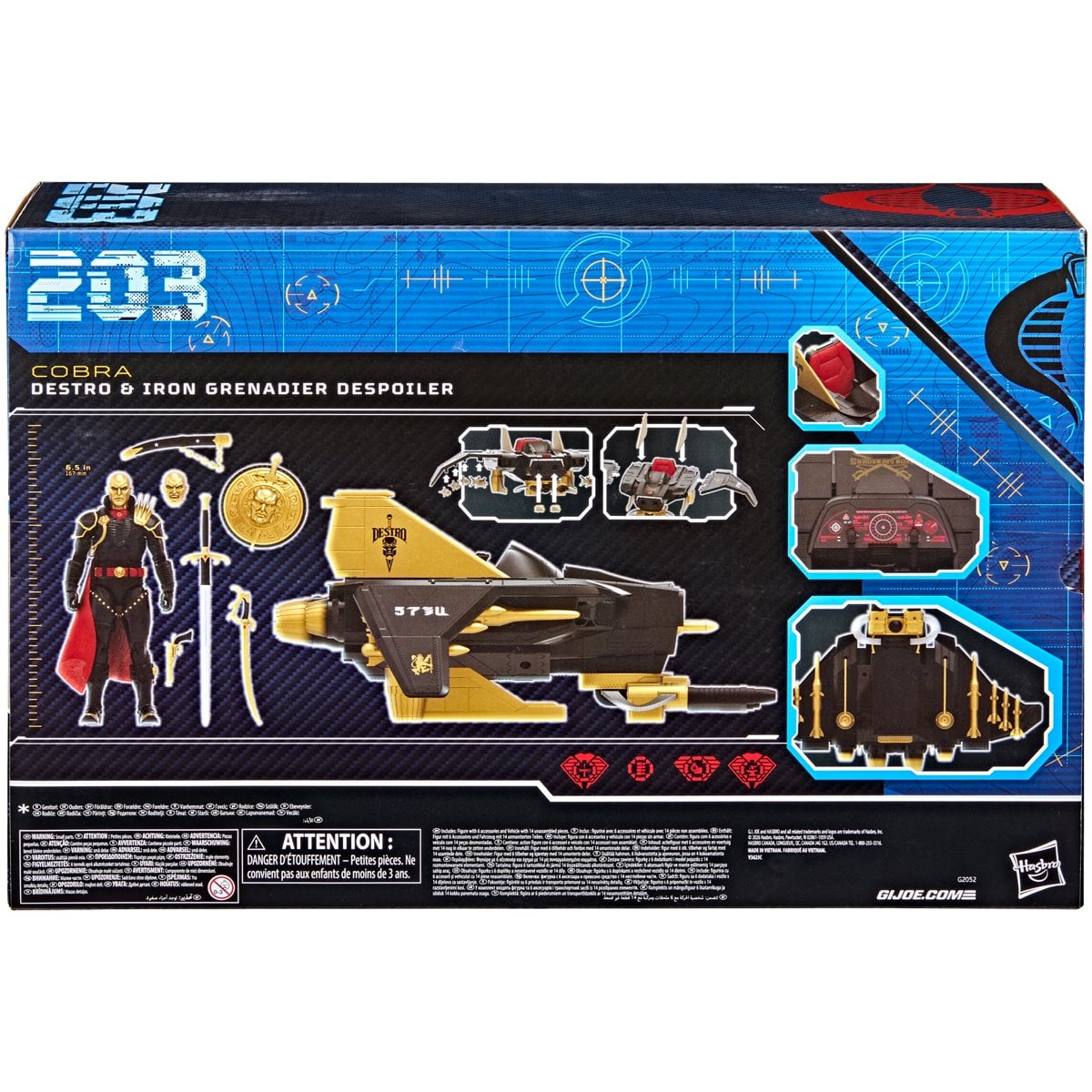 G.I. Joe Classified Series Destro & Iron Grenadier Despoiler 6-Inch Action Figure and Vehicle Set