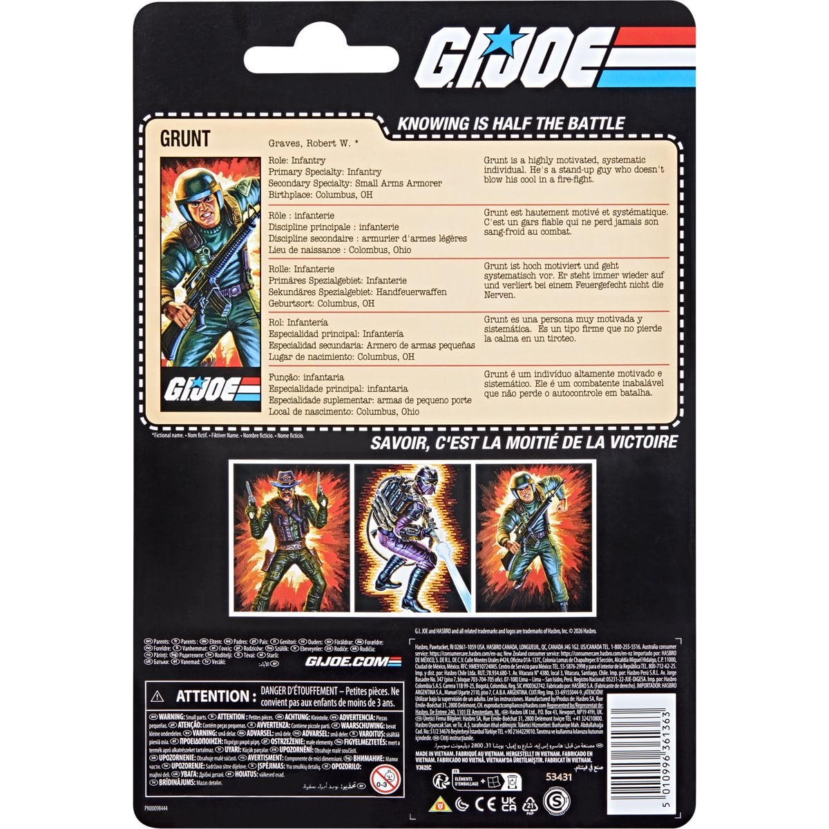 G.I. Joe Classified Series Retro Cardback Robert Grunt Graves 6-Inch Action Figure