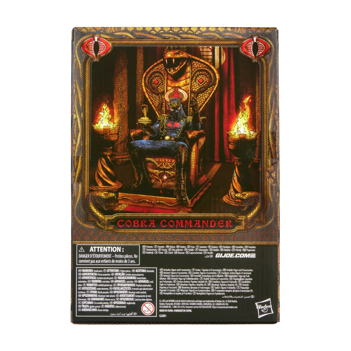 G.I. Joe Classified Series #221, Cobra Commander (Dress Uniform and Throne)