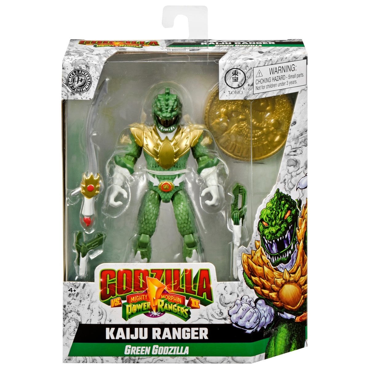 Godzilla vs. The Mighty Morphin Power Rangers Green Godzilla Kaiju Ranger Action Figure