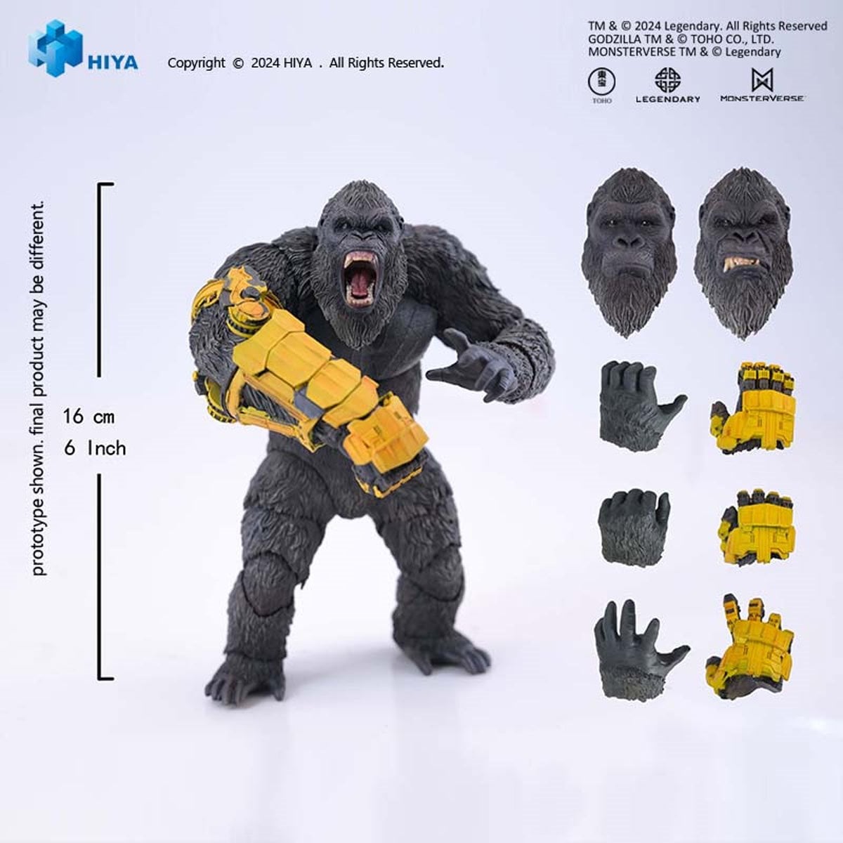 Hiya Toys Godzilla x Kong: New Empire Kong Beast Glove Exquisite Basic Action Figure