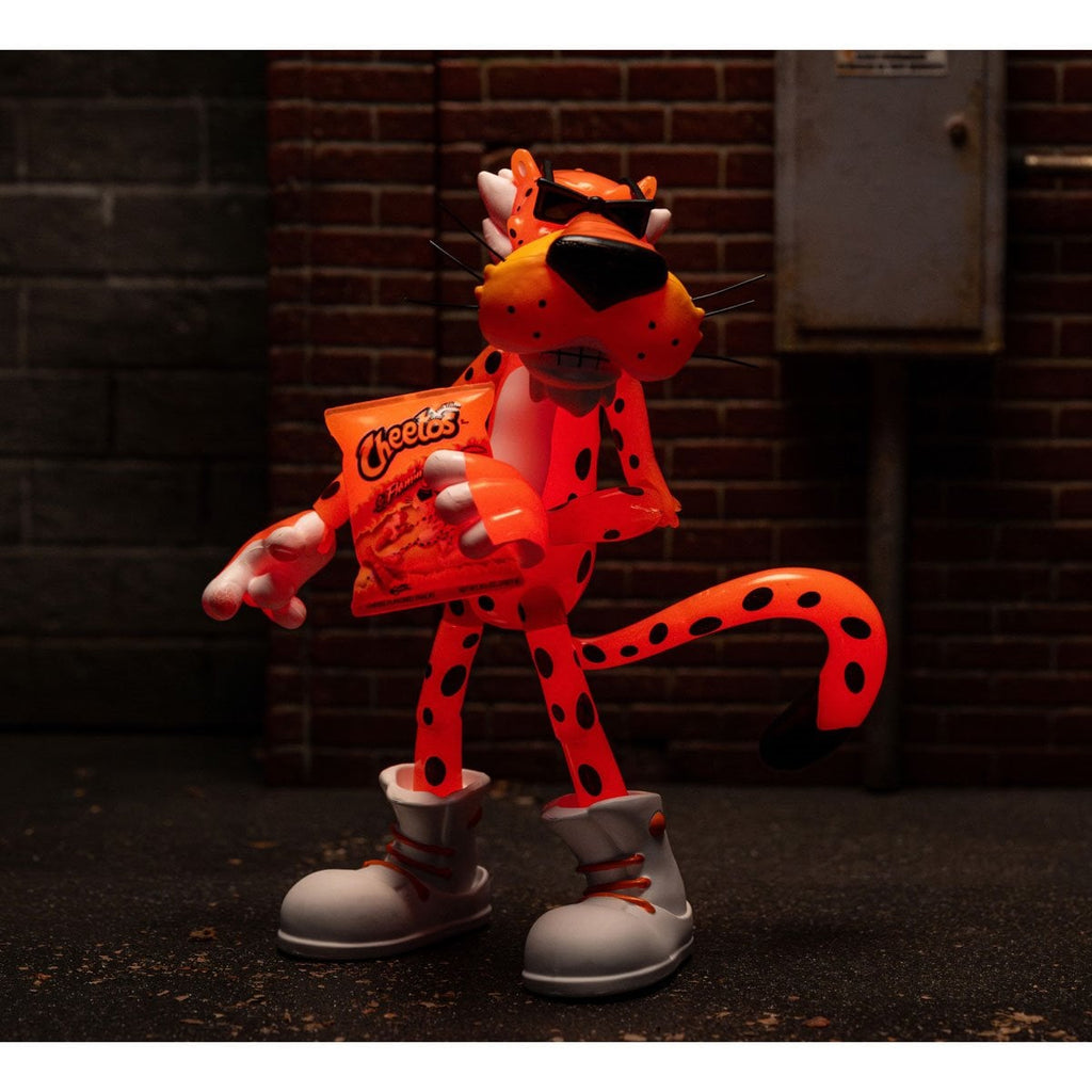 Jada Toys Cheetos Chester Cheetah Flamin' Hot Glow-in-the-Dark 6-Inch Action Figure