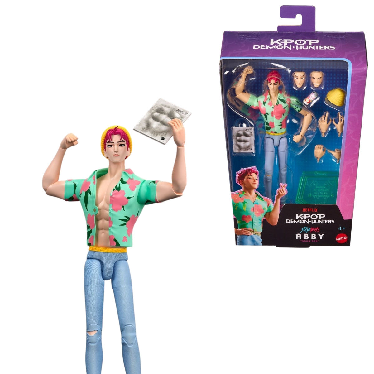 KPop Demon Hunters Saja Boys Abby Soda Pop Action Figure