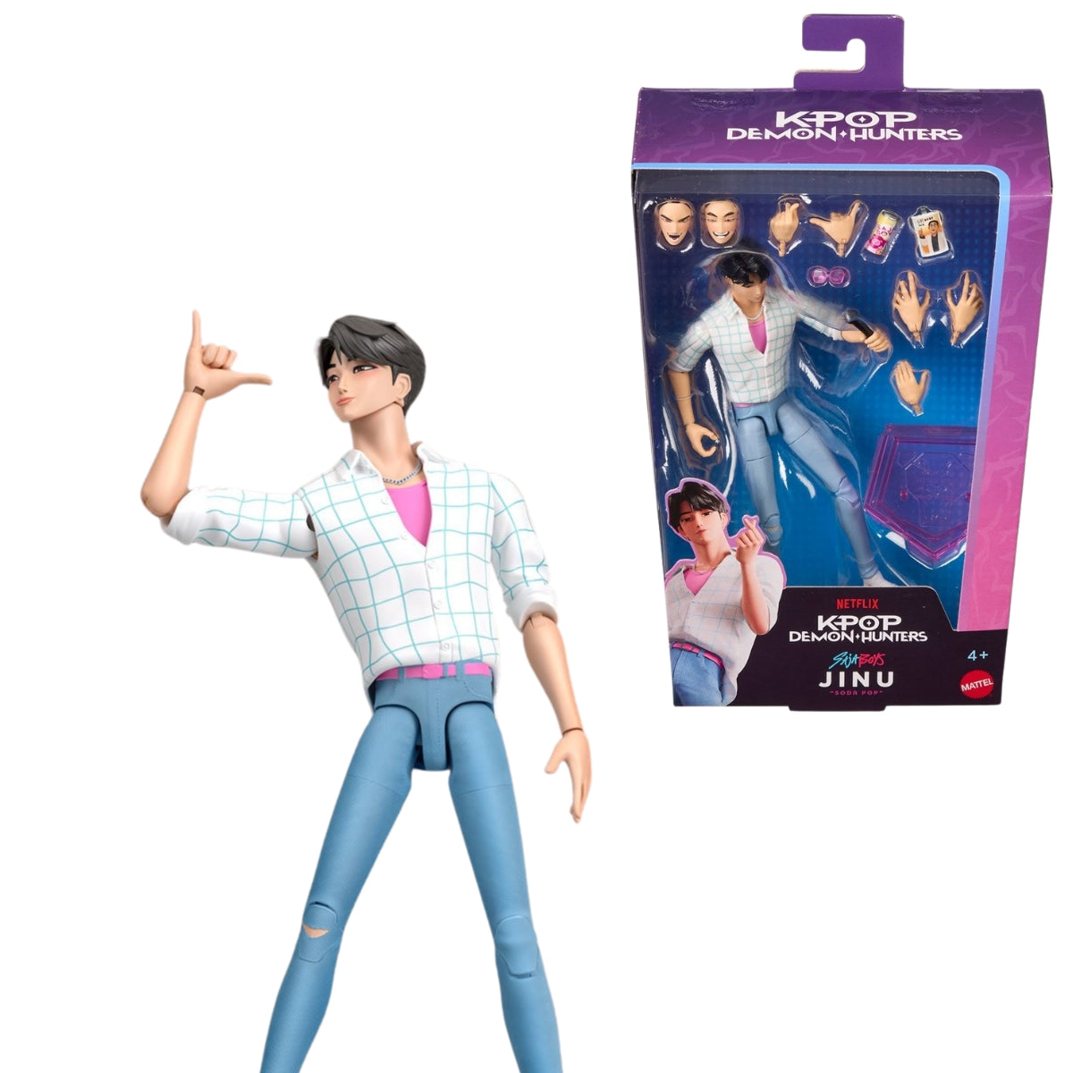 KPop Demon Hunters Saja Boys Jinu Soda Pop Action Figure