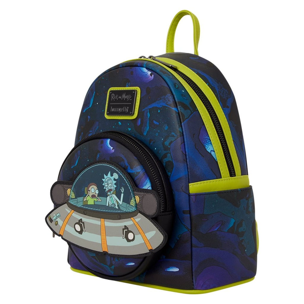 Loungefly Rick and Morty Space Cruiser Glow-in-the-Dark Mini-Backpack