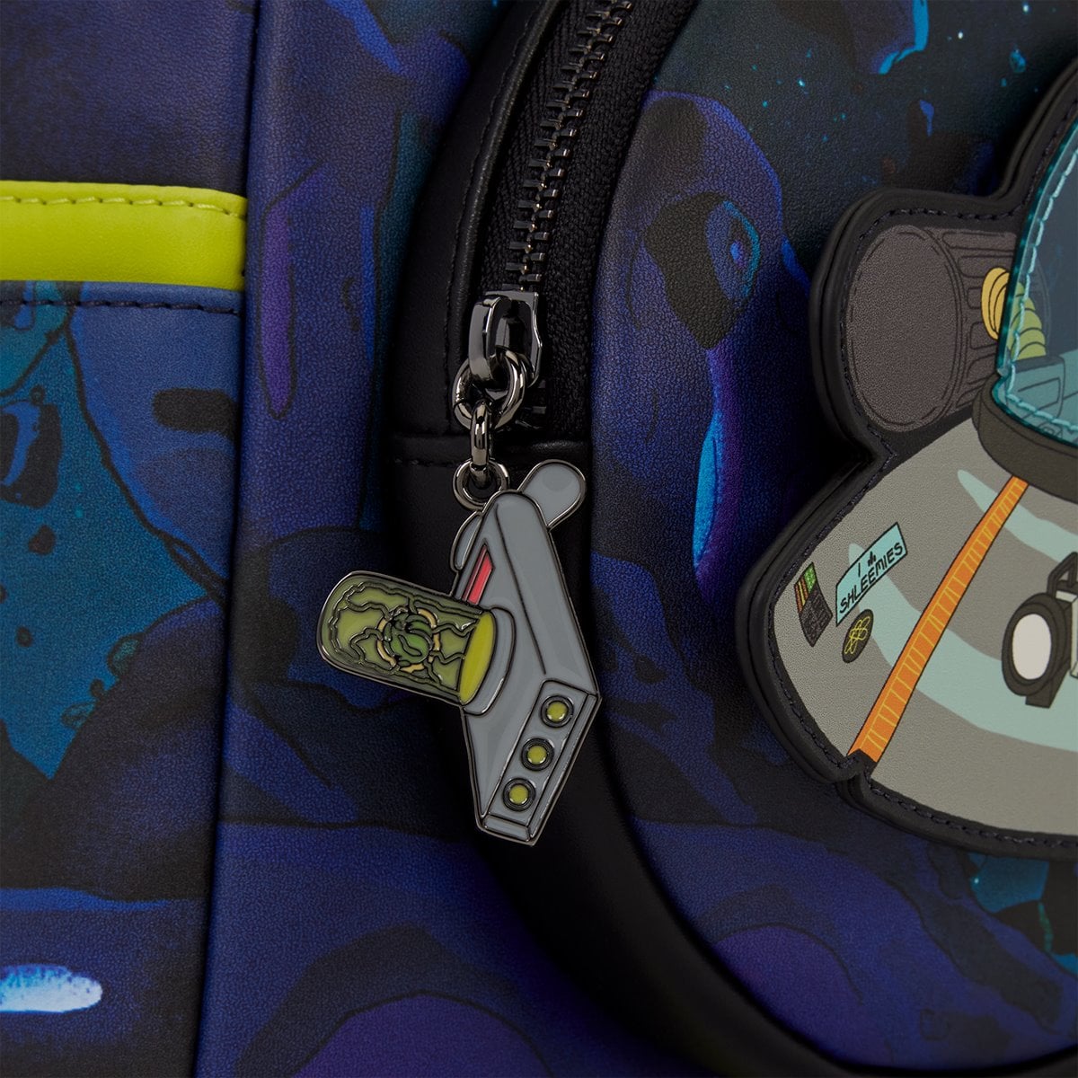Loungefly Rick and Morty Space Cruiser Glow-in-the-Dark Mini-Backpack