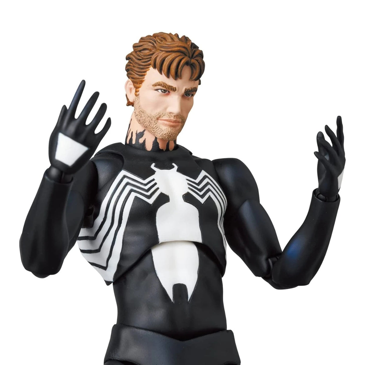 Mafex No.147 Symbiote Spider-Man (Black Costume Comic Version) Action Figure