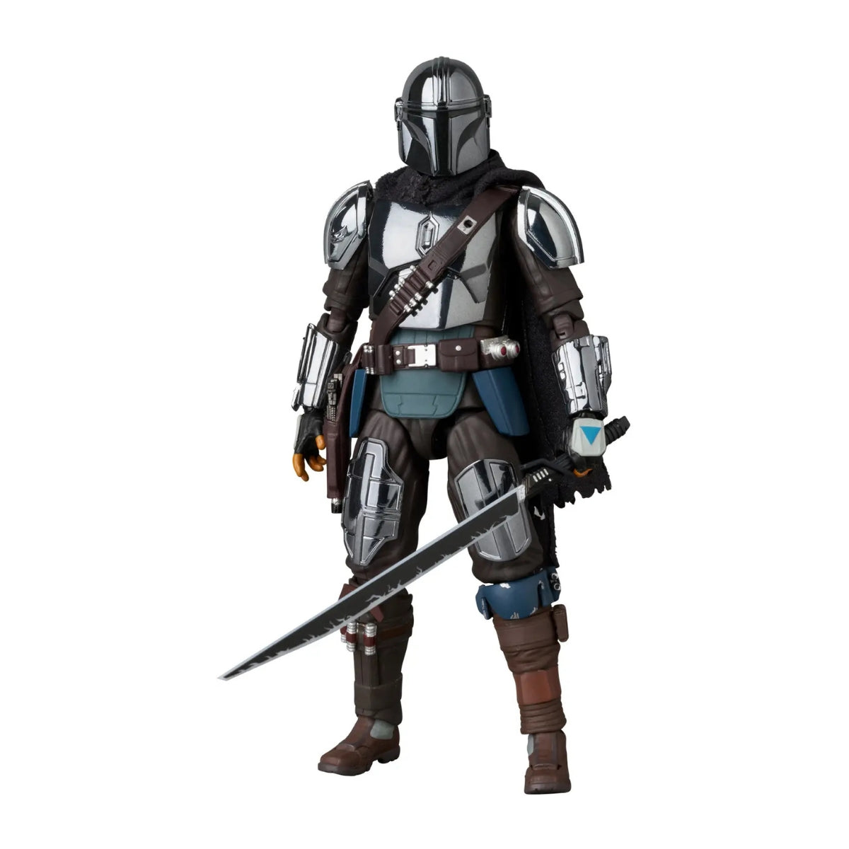 Mafex No.256 The Mandalorian and Grogu (Chrome Version) Action Figure