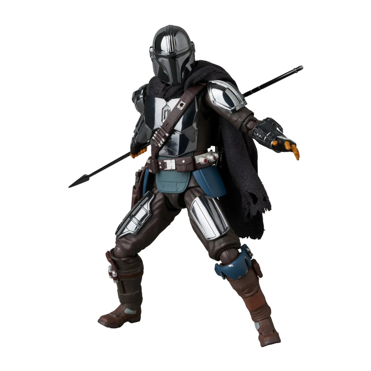 Mafex No.256 The Mandalorian and Grogu (Chrome Version) Action Figure