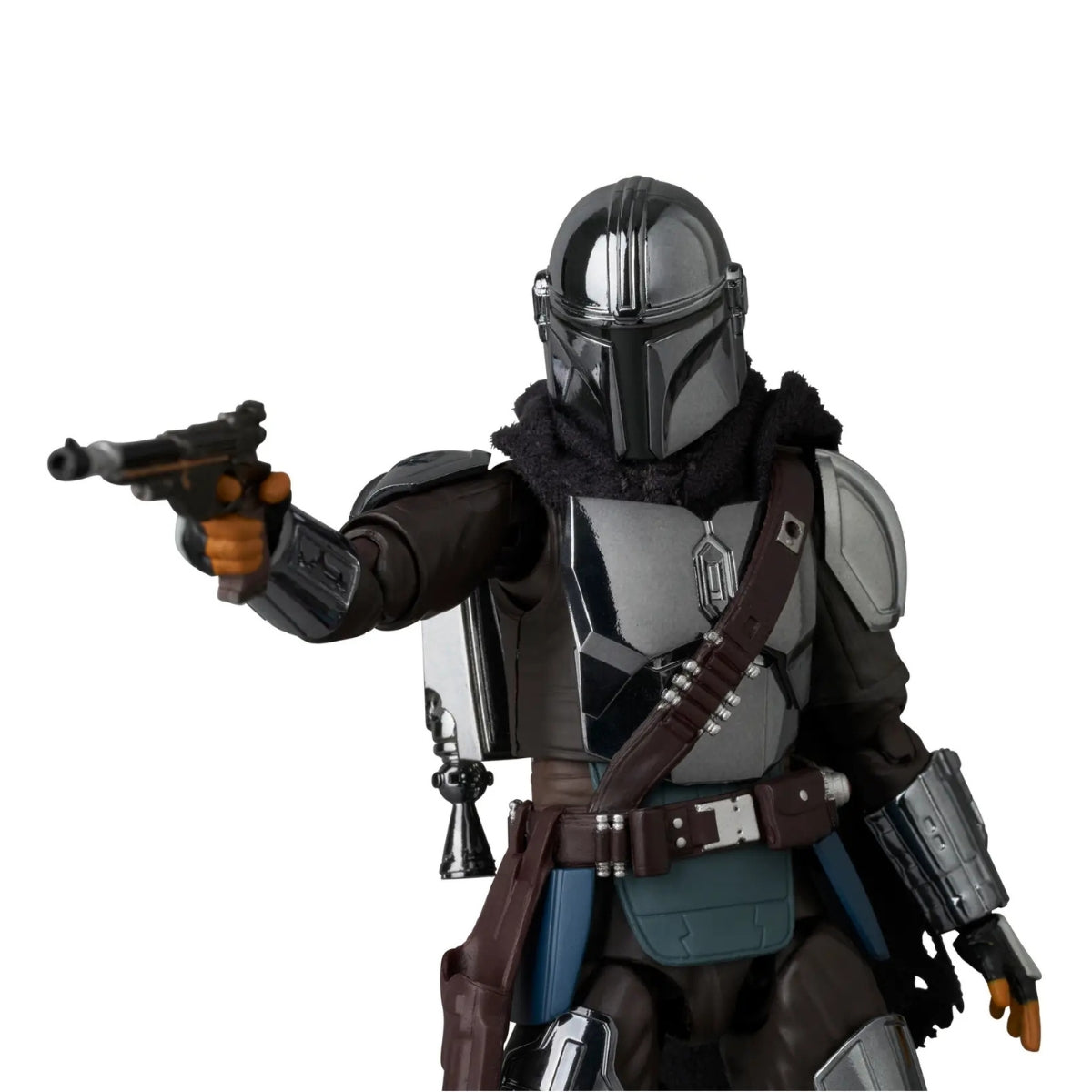 Mafex No.256 The Mandalorian and Grogu (Chrome Version) Action Figure