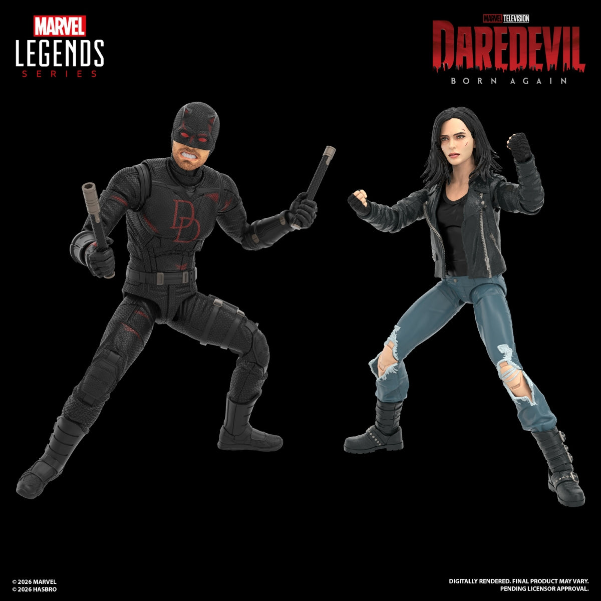 Marvel Legends Daredevil: Born Again Daredevil and Jessica Jones