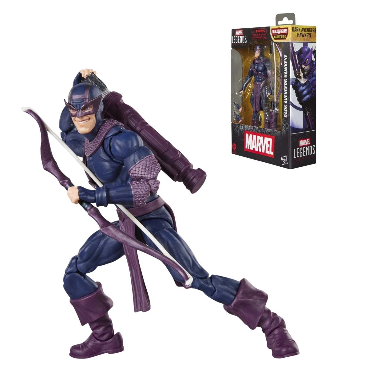 Marvel Legends Dark Avengers Hawkeye Action Figure (Marvel’s Box Build-A-Figure)