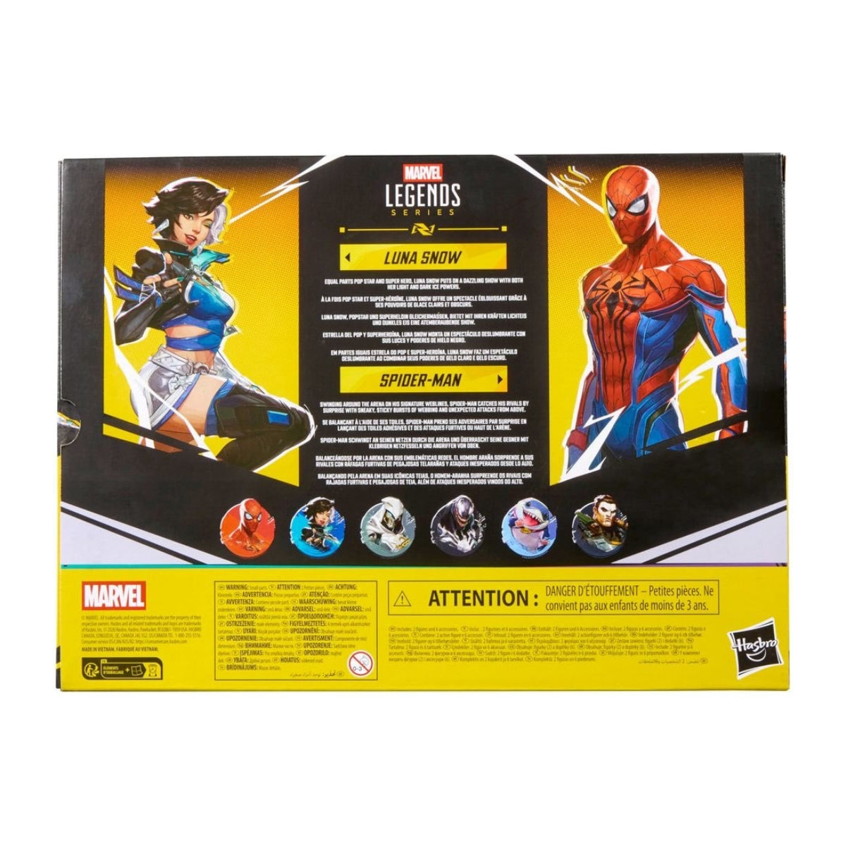 Marvel Legends Series Marvel Rivals Spider-Man and Luna Snow Two-Pack Action Figures