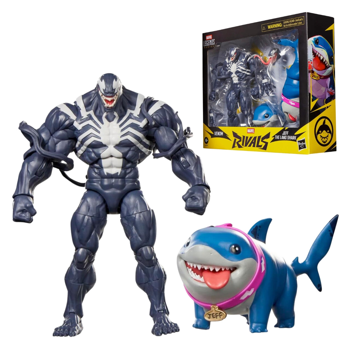 Marvel Legends Series Marvel Rivals Venom and Jeff the Land Shark Action Figures 2-Pack