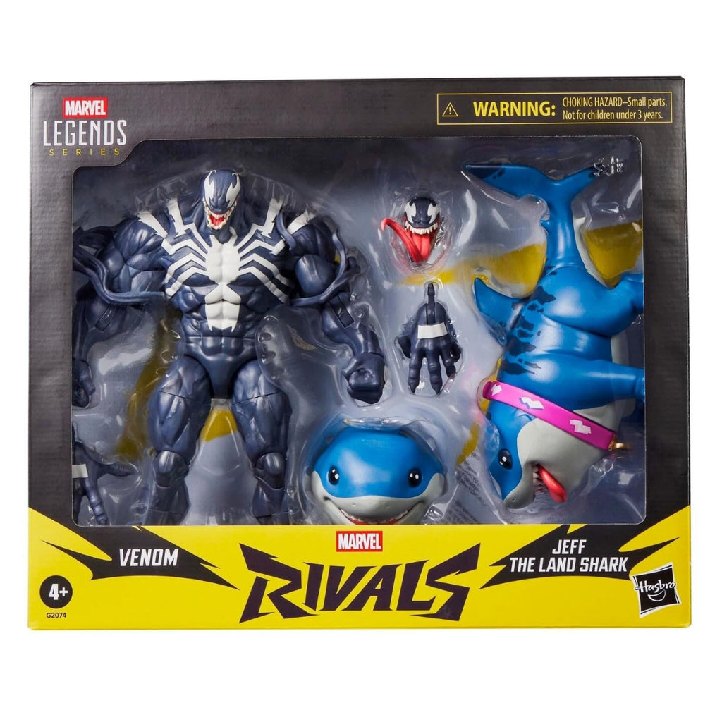 Marvel Legends Series Marvel Rivals Venom and Jeff the Land Shark Action Figures 2-Pack
