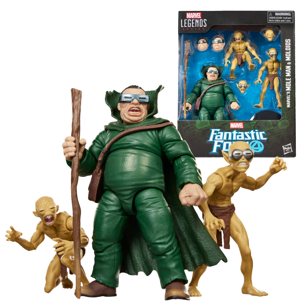 Marvel Legends Series Marvel’s Mole Man & Moloids Action Figures