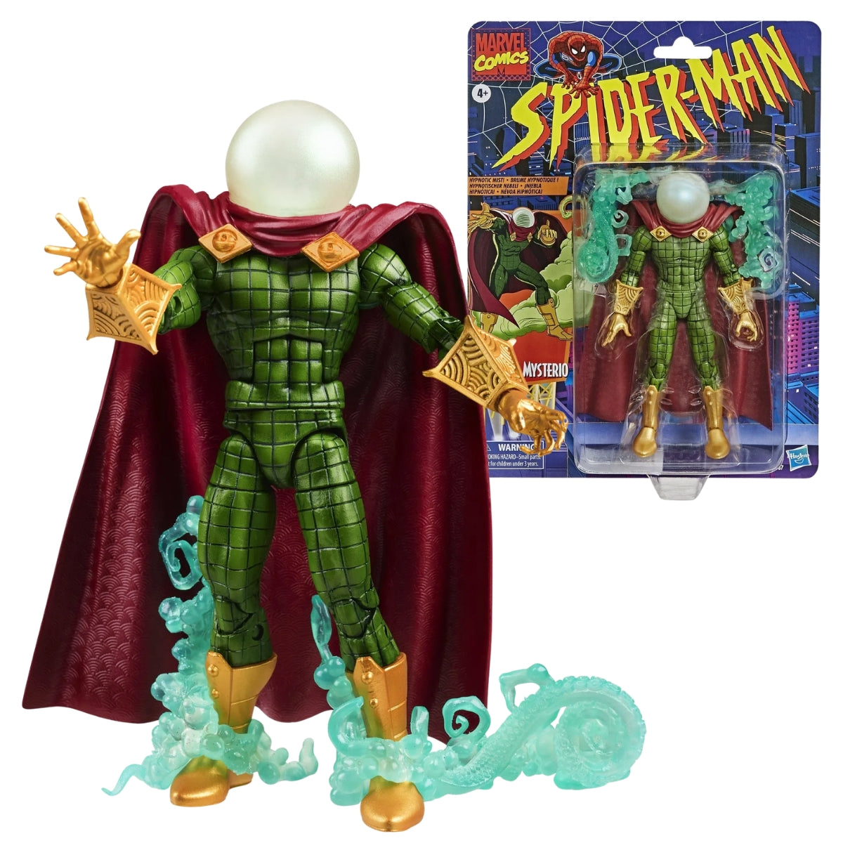 Marvel Legends Spider-Man Retro Cardback Marvel's Mysterio 6-Inch Action Figure (Reissue)