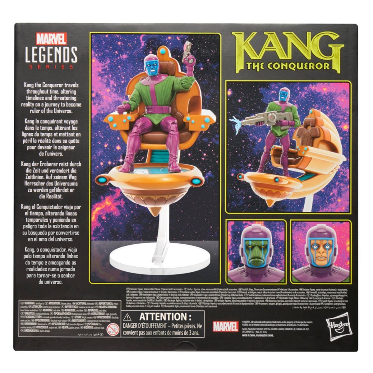 Marvel Legends Series Kang the Conqueror with Throne Deluxe Action Figure