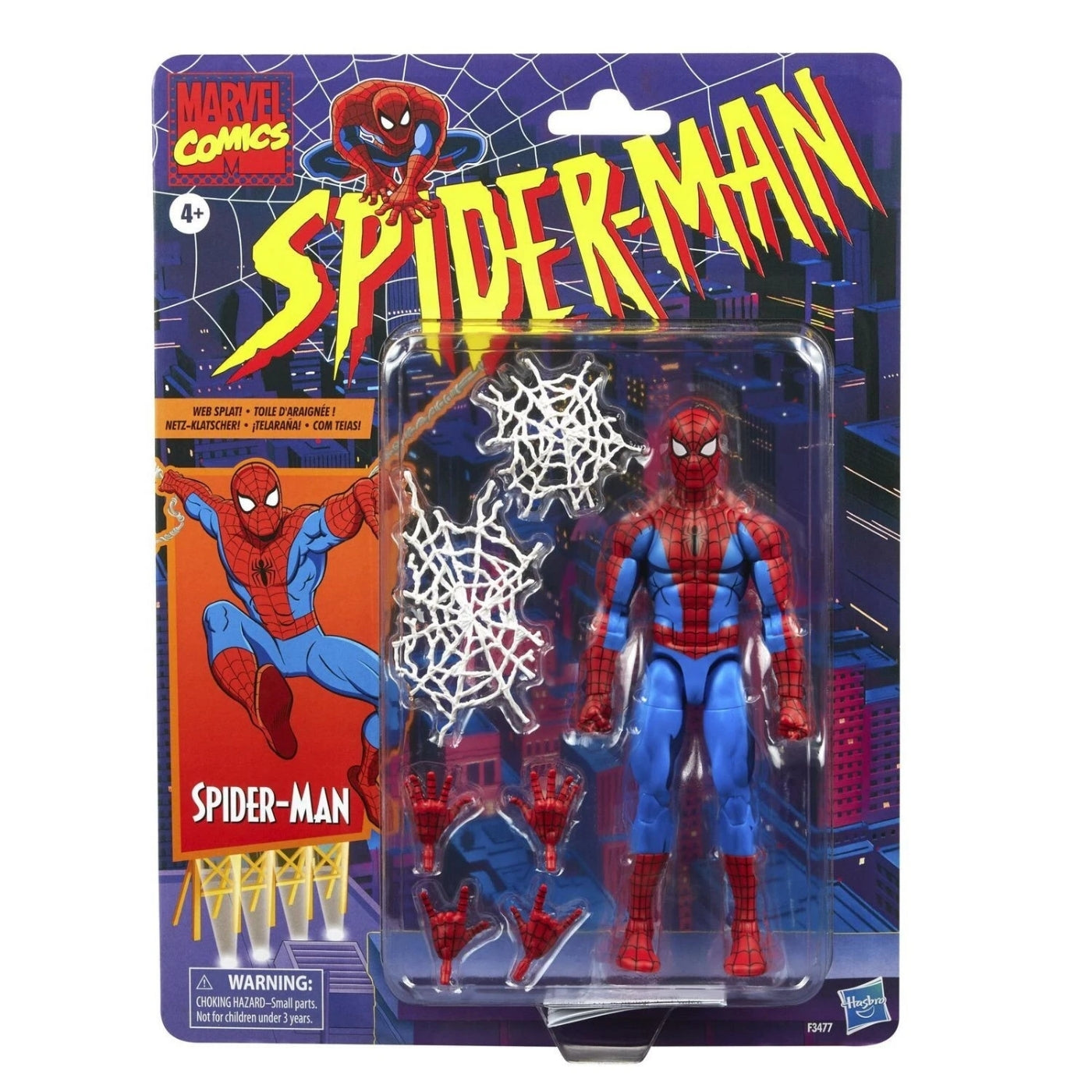 Marvel Legends Spider-Man Retro Cardback Spider-Man 6-Inch Action Figure (Reissue)