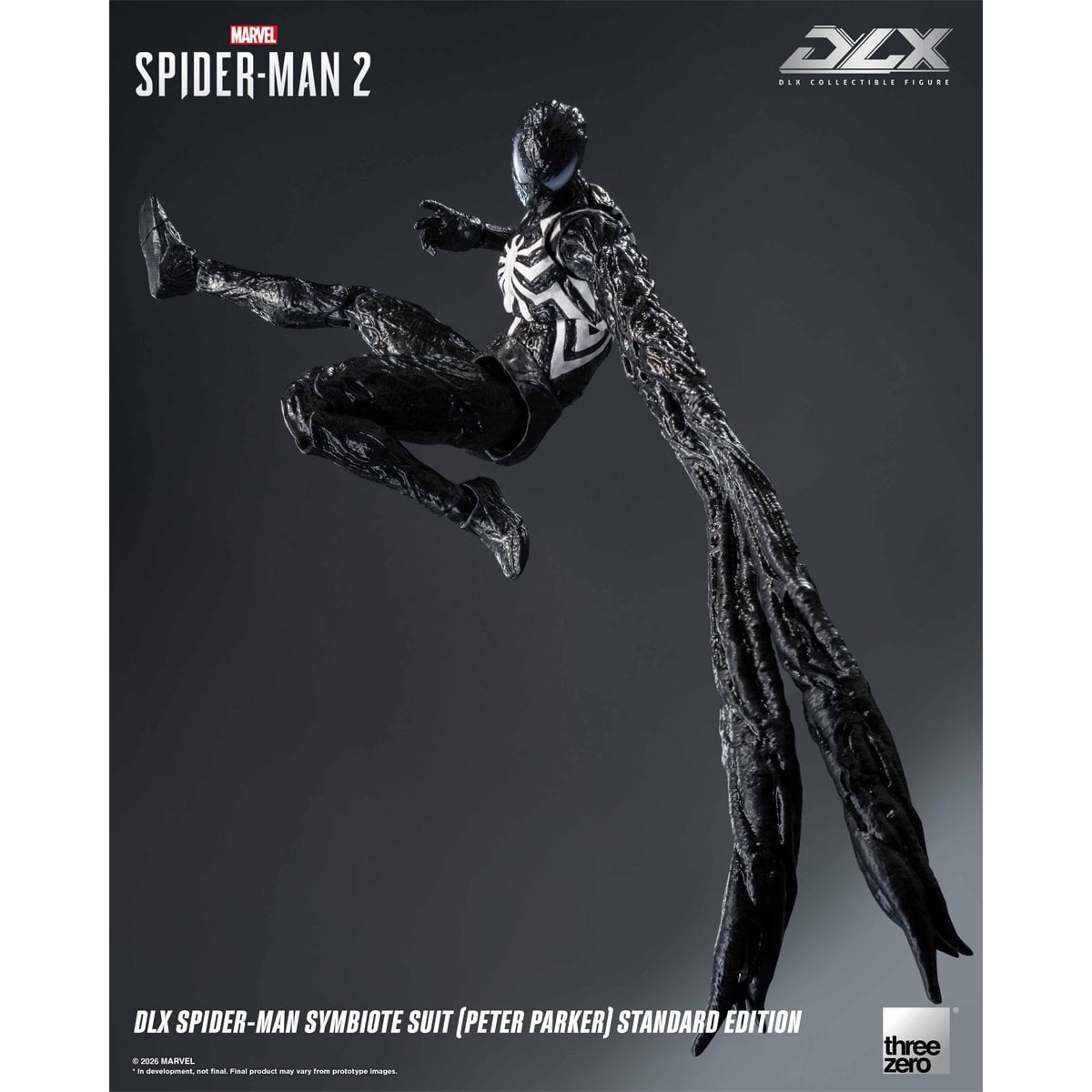 Marvel's Spider-Man 2: Spider-Man Symbiote Suit Peter Parker Standard Edition DLX Action Figure