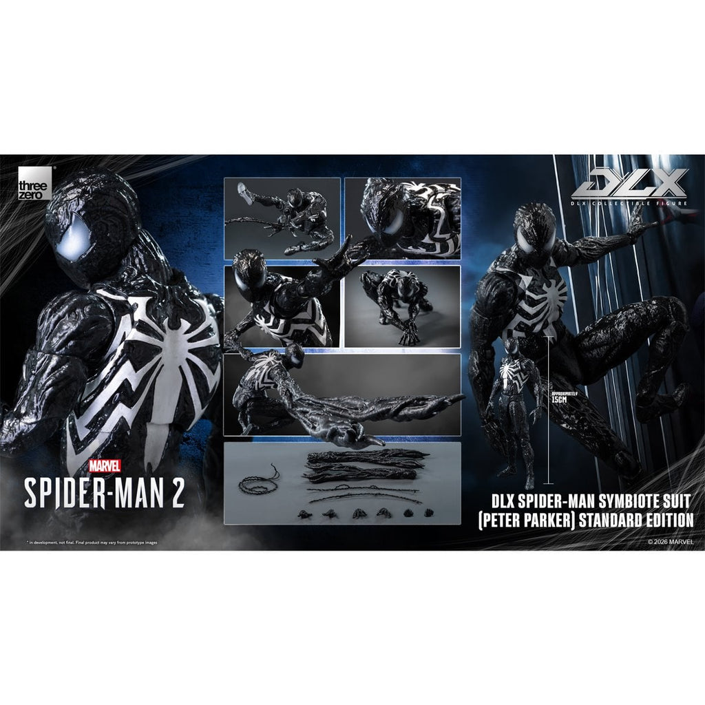 Marvel's Spider-Man 2: Spider-Man Symbiote Suit Peter Parker Standard Edition DLX Action Figure