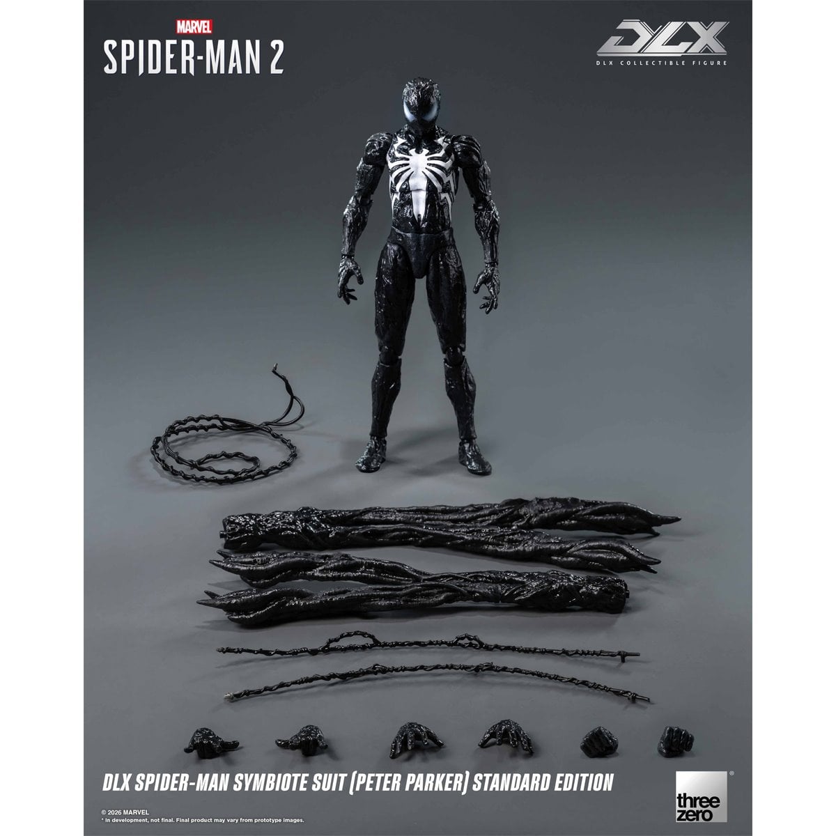 Marvel's Spider-Man 2: Spider-Man Symbiote Suit Peter Parker Standard Edition DLX Action Figure