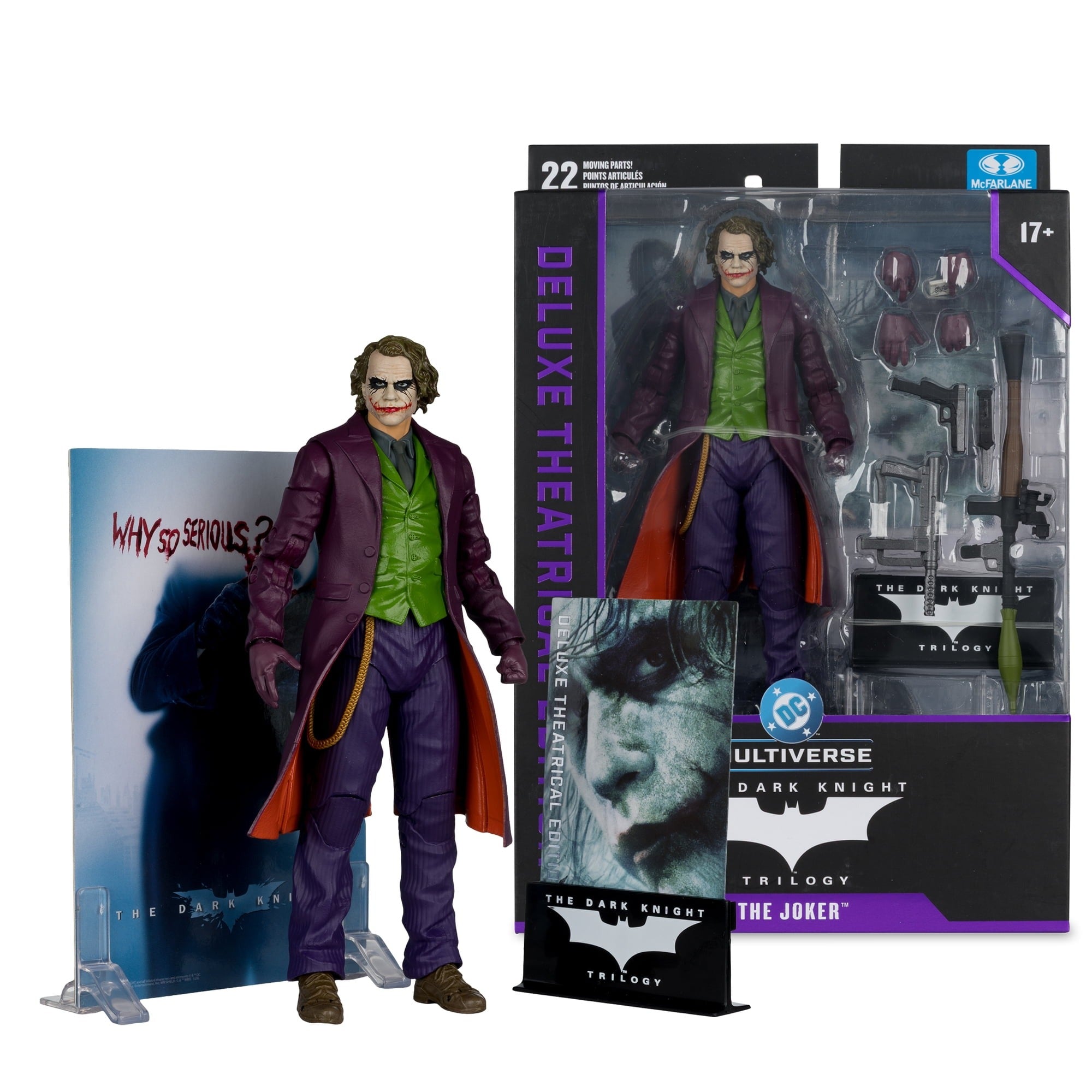 McFarlane DC Multiverse Joker (The Dark Knight) Deluxe Theatrical Edition Action Figure