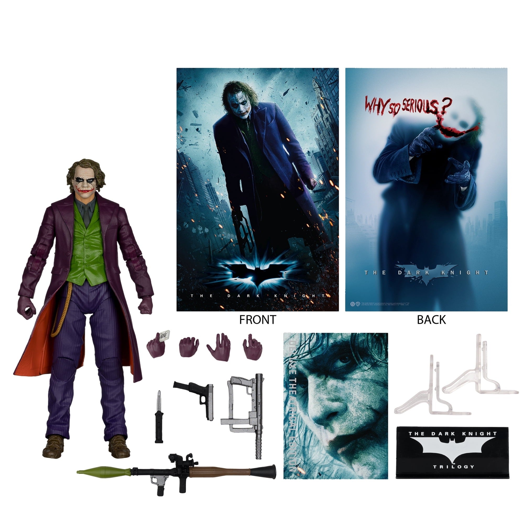 McFarlane DC Multiverse Joker (The Dark Knight) Deluxe Theatrical Edition Action Figure