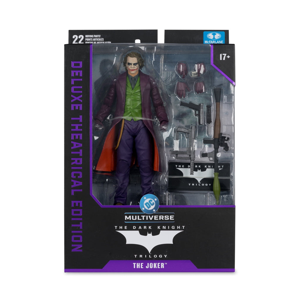 McFarlane DC Multiverse Joker (The Dark Knight) Deluxe Theatrical Edition Action Figure