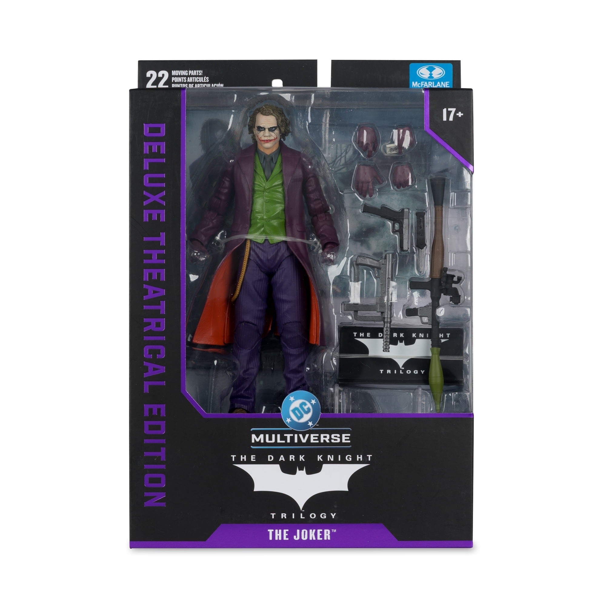 McFarlane DC Multiverse Joker (The Dark Knight) Deluxe Theatrical Edition Action Figure