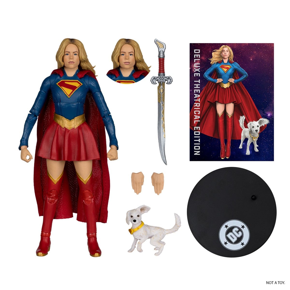 McFarlane DC Multiverse Deluxe Theatrical Edition Wave 4 Supergirl Movie Supergirl and Baby Krypto 7-Inch Scale Action Figure